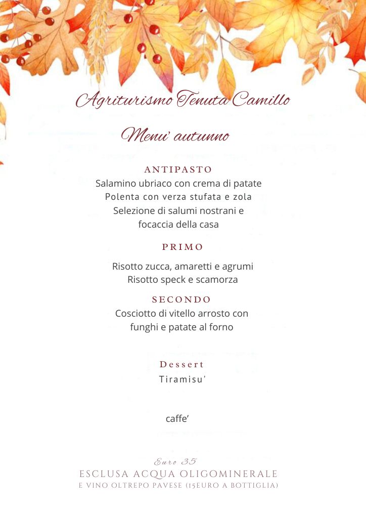 Menu Invernale